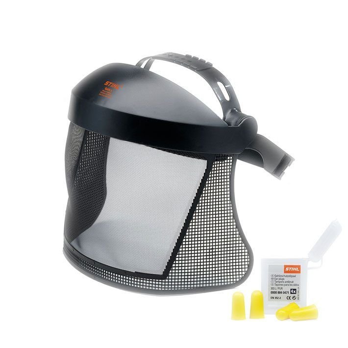 Ensemble visière grille en nylon et protège-oreilles – Stihl