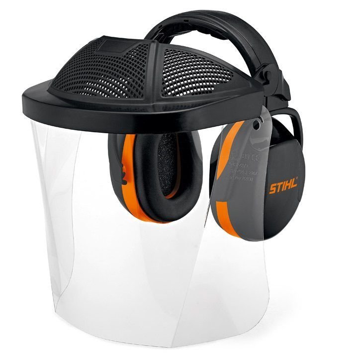 Ensemble visière plastique transparent et protège-oreilles – Stihl