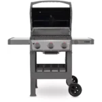 Barbecue gaz WEBER Spirit II E-310 noir grill e et plancha 3 bruleurs sur chariot, 60×44 cm – vue 7