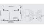 Pont élévateur à 2 colonnes large 5.5T 230V déverrouillage automatique MW Tools – vue 6