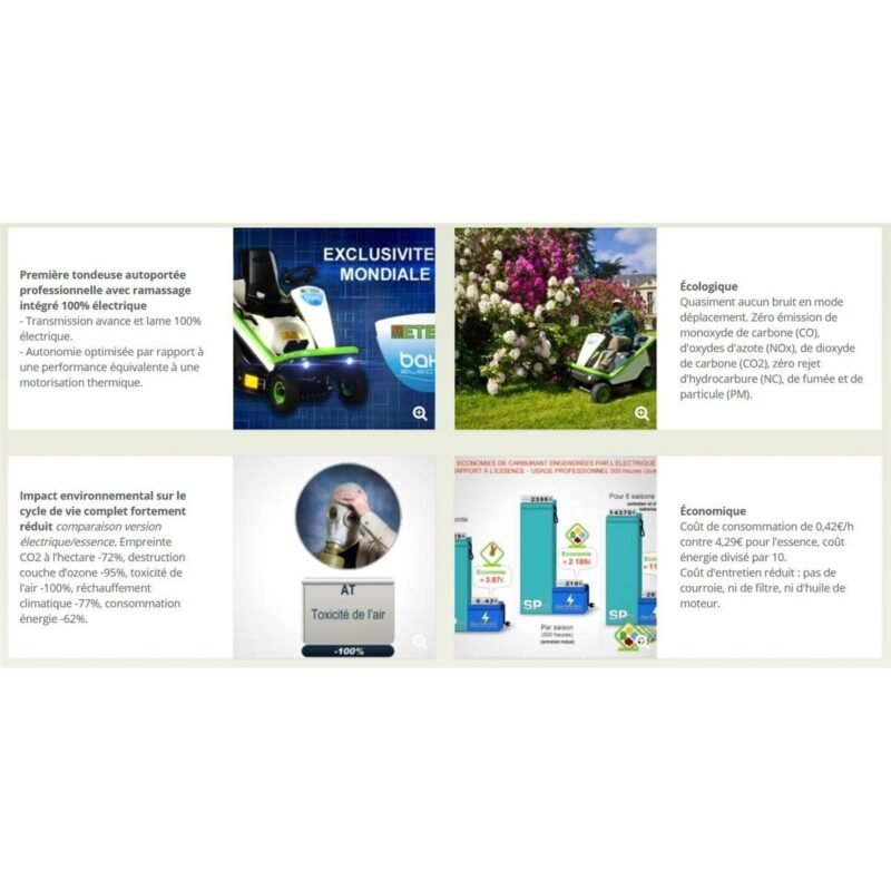 Autoportée Etesia M2E Bahia Electric – vue 2