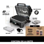 Barbecue électrique NINJA OG901EU Woodfire pro connect à poser, 44.5×26.5 cm – vue 5