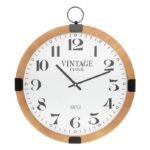 Atmosphera créateur d’intérieur – horloge murale silencieuse gousset 38cm naturel