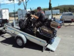 2,60 mx 1,53 m / 750 kg Plateforme basculante BRENDERUP avec extensions de mailles de 80 cm – vue 4