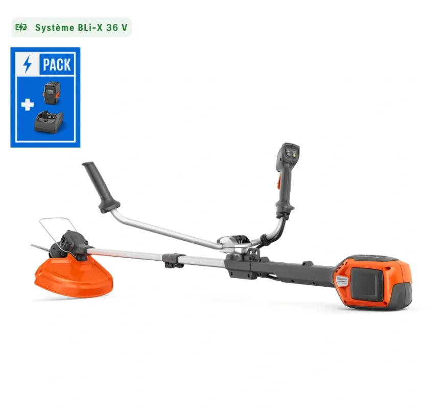 Coupe-bordures à batterie 220iR Pack – Husqvarna – Set avec Batterie et Chargeur – Système Bli-X
