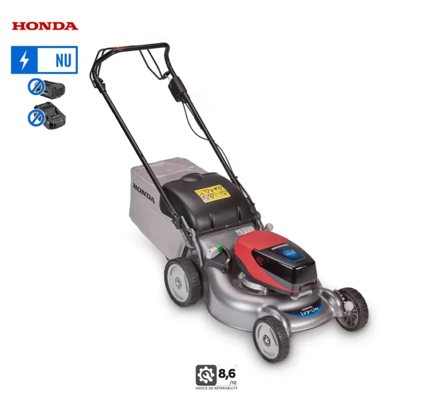 Tondeuse à batterie IZY-ON HRG 466 XBS Nue – Honda HRG466 – Monovitesse – 46cm – Mulching intégré