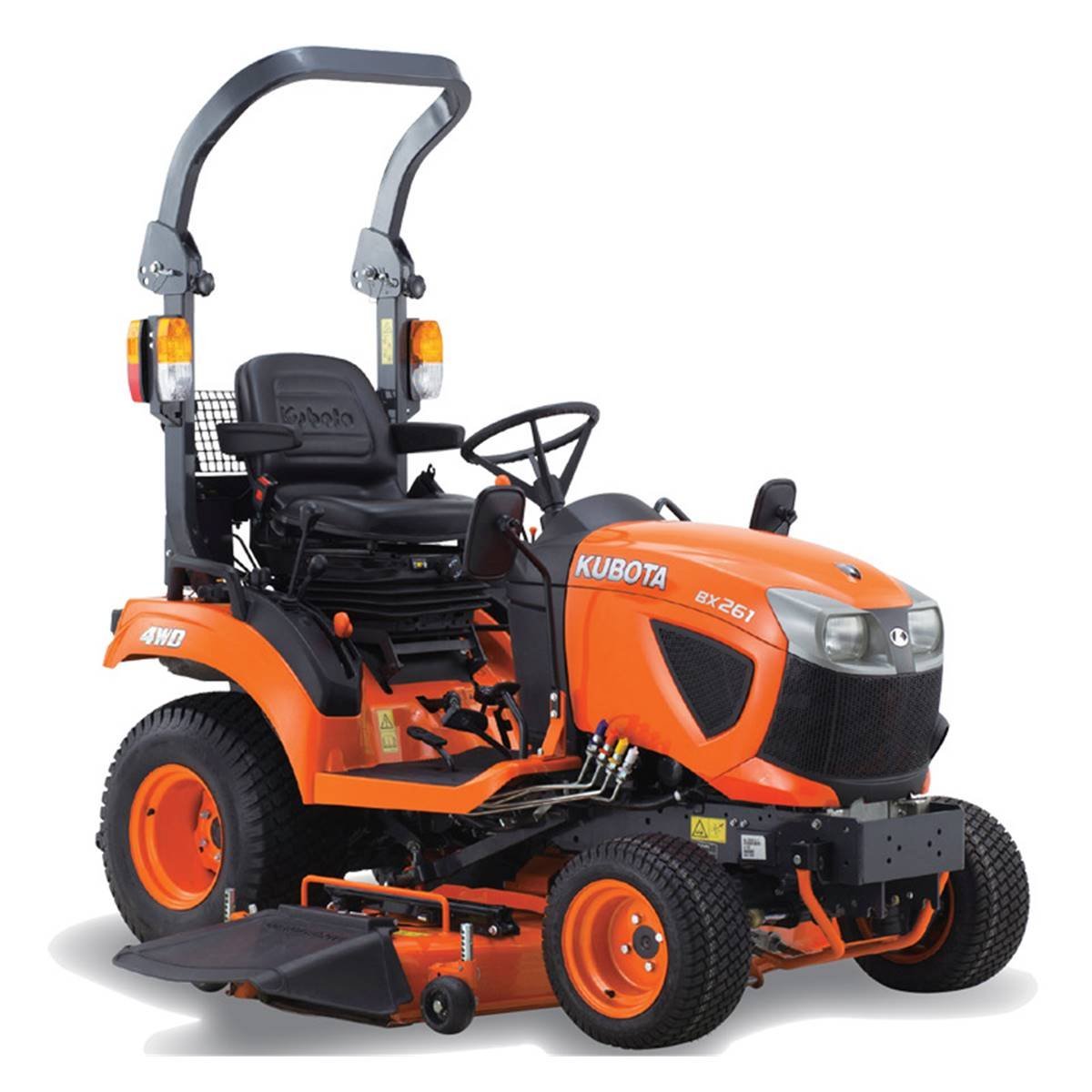 Micro tracteur diesel 4 RM KUBOTA BX261 DV roues industrielles 18×8.50×10 et 26×12.00×12.