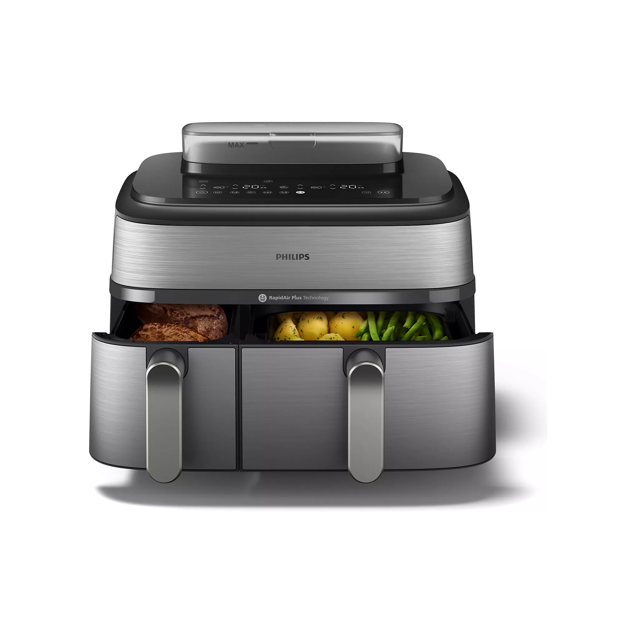 Airfryer PHILIPS Double Panier vapeur Série 5000 9,0L NA555/00 Airfryer PHILIPS Double Panier vapeur Série 5000 9,0L NA555/00