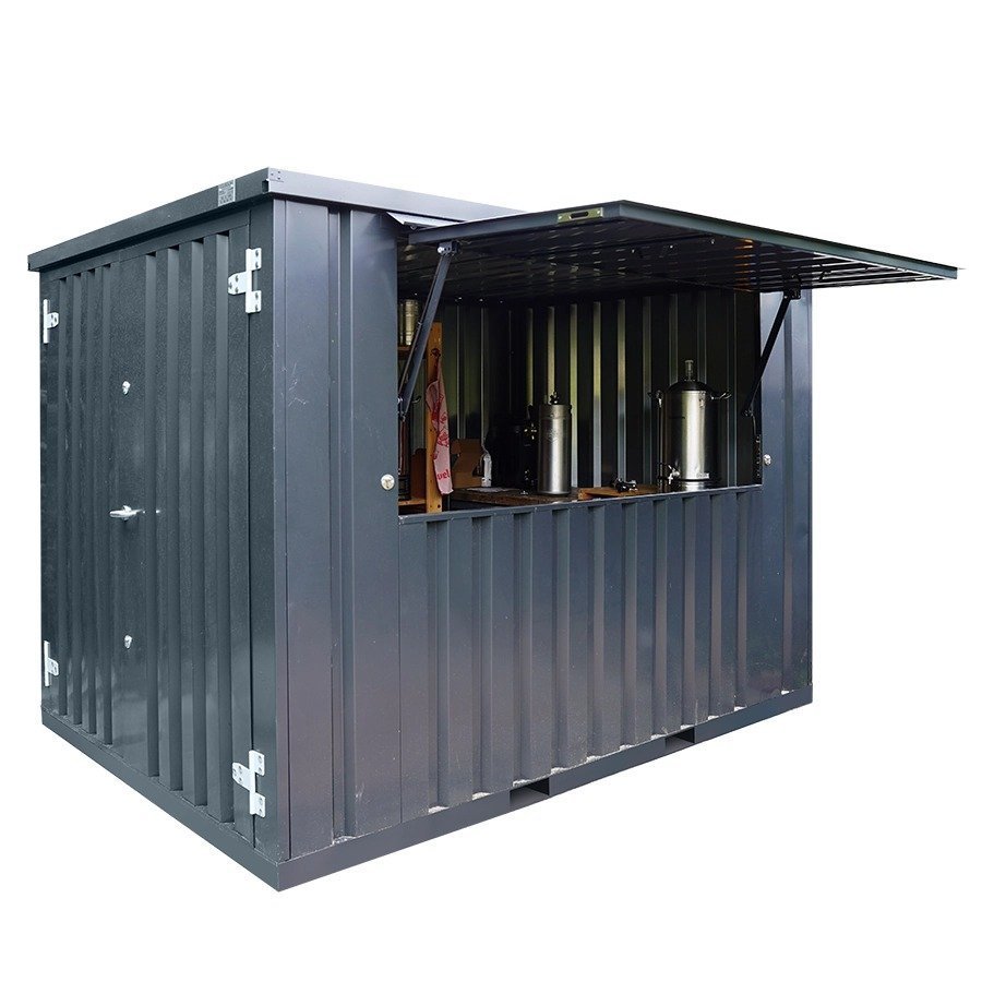 Conteneur bar démontable 4×2 mètres Conteneur bar démontable 4×2 mètres