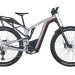 Bergamont VTT Électrique – E-TRAILSTER 130 PRO – 2023 – shiny silver/red