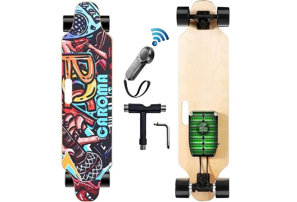 Caroma Skateboard électrique 350WX2 Double Moteur