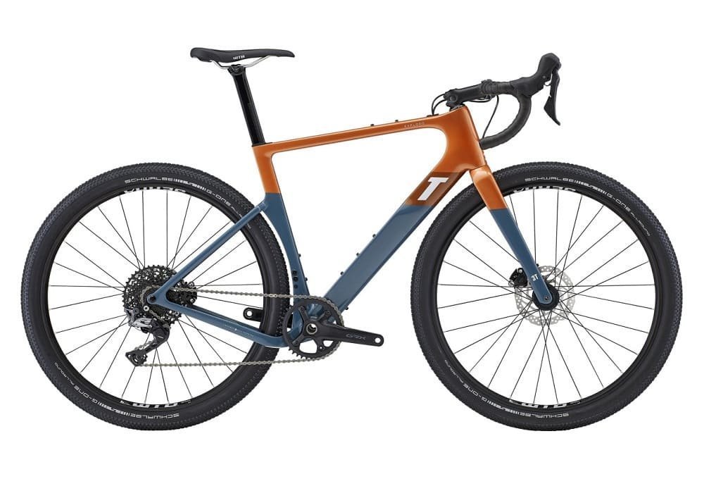 Gravel Bike 3T Exploro Max Shimano GRX 11V 650b Gris Bleu Orange 2022
