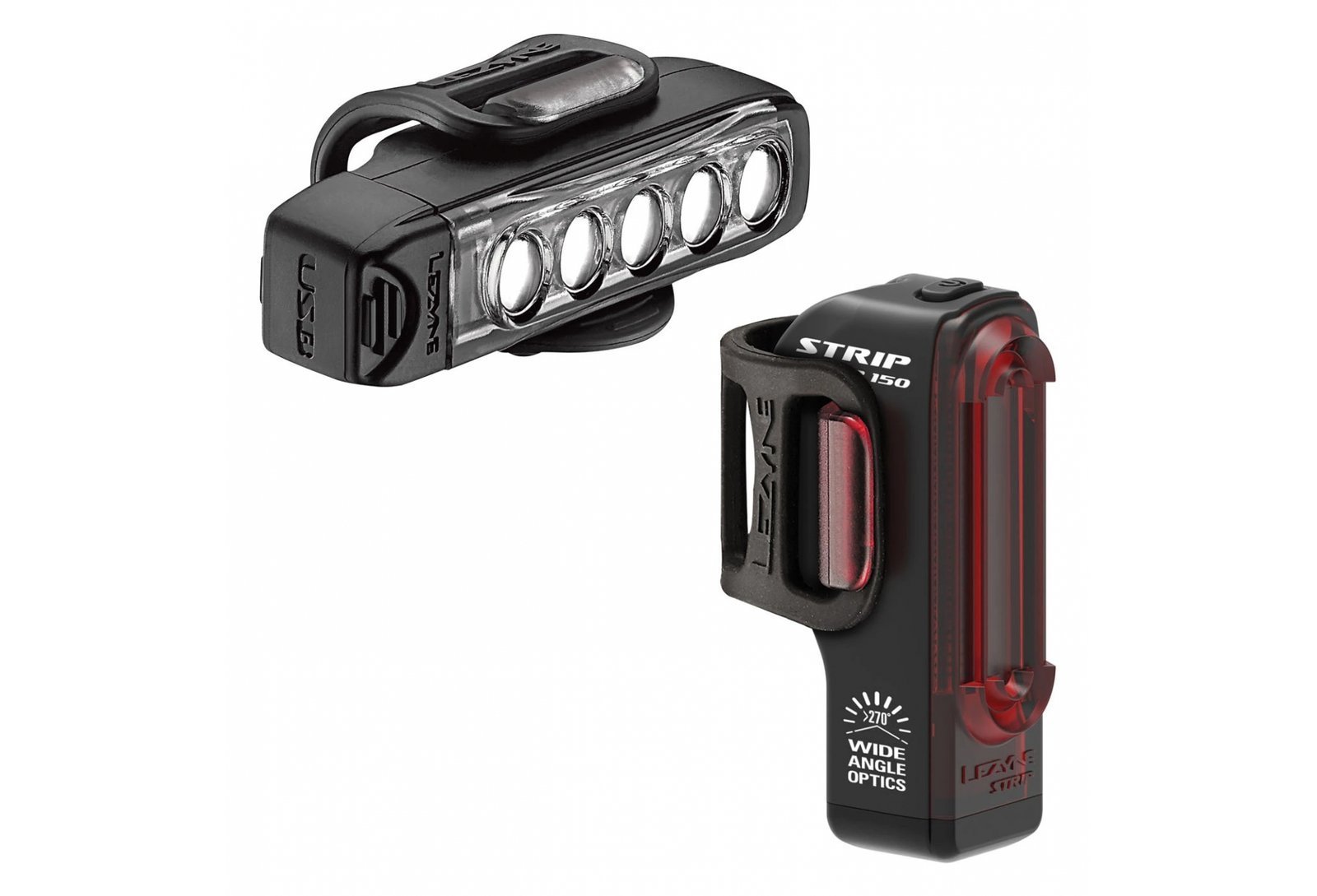 PAIRE D’ÉCLAIRAGES LEZYNE STRIP DRIVE PAIR NOIR PAIRE D’ÉCLAIRAGES LEZYNE STRIP DRIVE PAIR NOIR