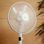 16″ Ventilateur sur pied – Moteur CC basse consommation, 3 modes de fonctionnement et télécommande – Blanc – vue 3