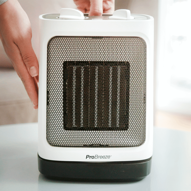 2000W Mini Ceramic Fan Fabriater avec oscillation automatique – vue 2