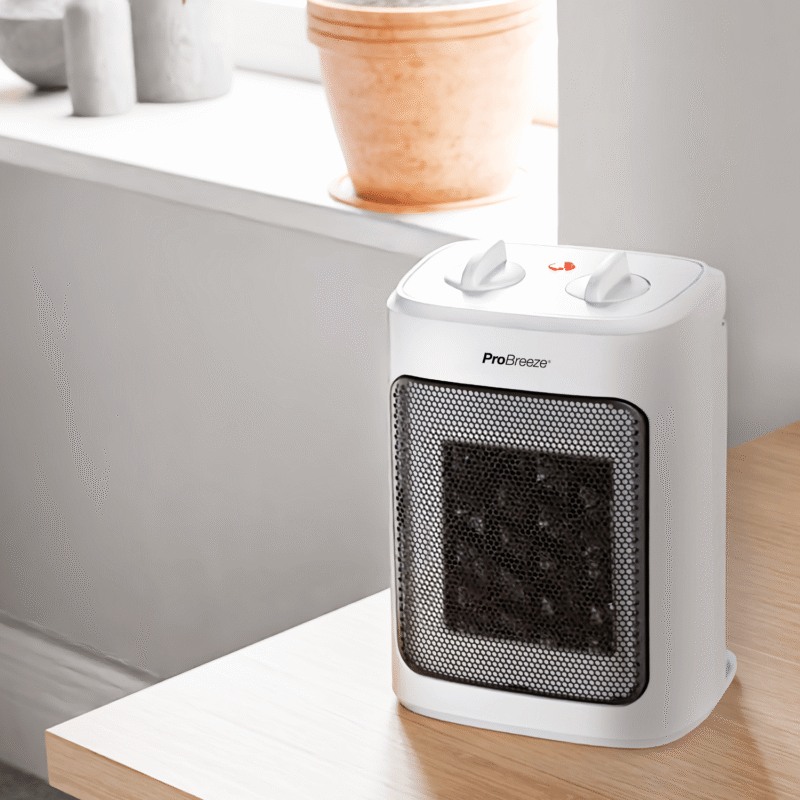 Mini radiateur soufflant en céramique 2000 W – Blanc – vue 2