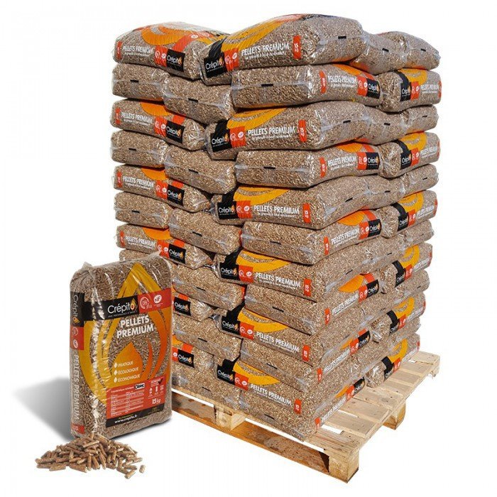 Granulés de bois Crépito – Palette 72 sacs de 15 kg – vue 2