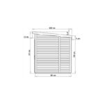 Abri de jardin 4,31m² Skur 4 + plancher traité peint gris Baltic – vue 8