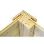 Abri de jardin 4,31m² Skur 4 + plancher traité peint gris Baltic – vue 3