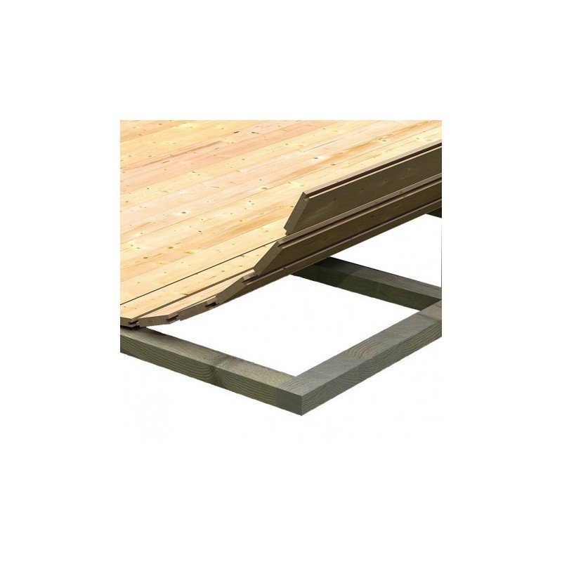 Abri de jardin adossé en bois certifié 4,85m² Juist 3 – Karibu – vue 2