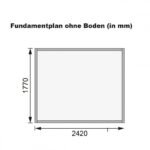 Abri de jardin adossé en bois certifié 4,18m² Bomlitz 2 – Karibu – vue 2