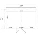 Abri de jardin Boston 14 m² en bois massif 28 mm – vue 4