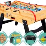 Baby foot Bar En Bois Clair + Pack Premium (balles+kit entretien+housse+maillots)