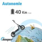 Beeper – Trottinette électrique cross Batterie Lithium 48V 18Ah 1600W avec selle FX1600 BEEPER – vue 3