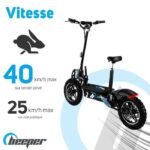 Beeper – Trottinette électrique cross Batterie Lithium 48V 18Ah 1600W avec selle FX1600 BEEPER – vue 4