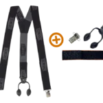 Bretelles noires 3 en 1 Bouton Pinces et scratchs – Solidur ACBR02