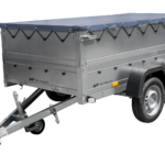 Garden Trailer 264/2 KIPP – Remorque double essieu avec bâche grise, ridelles BIS, châssis H-0 et roue jockey