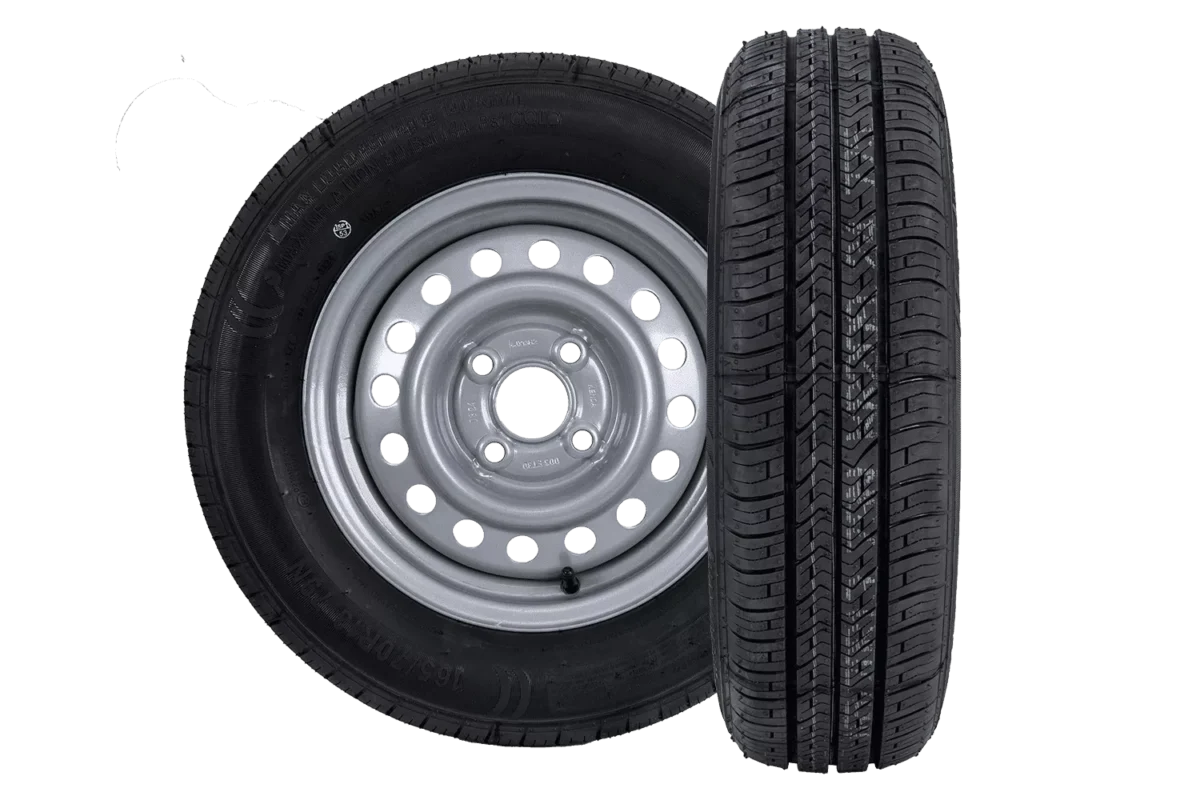 Kit de deux roues pour remorque KENDA PNEU 165/70 R13 79N KENDA JANTE 4Jx13″H2 4×100 ET:30