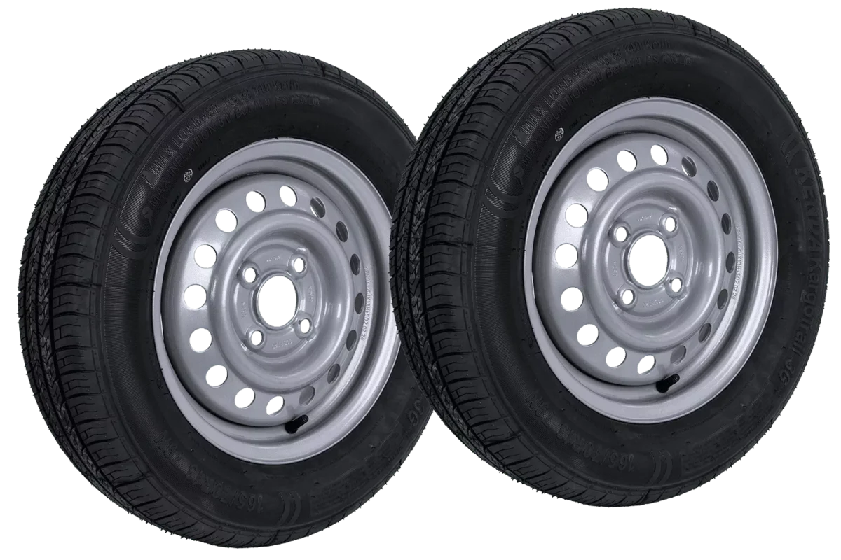 Kit de deux roues pour remorque KENDA PNEU 165/70 R13 79N KENDA JANTE 4Jx13″H2 4×100 ET:30 – vue 2