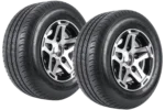 Kit de deux roues renforcées pour remorque PNEU LINGLONG 195/55 R10C 98/96N ALU UNITRAILER JANTE 6Jx10″ 5×112 ET:-4 – vue 2