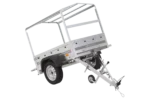 Remorque 1 essieu 150×106 bâche + arceau, PTAC 500 kg Garden Trailer 150 KIPP [avec roue jockey] – vue 4