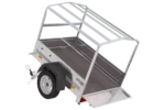 Remorque 1 essieu 150×106 bâche + arceau, PTAC 500 kg Garden Trailer 150 KIPP [avec roue jockey] – vue 5