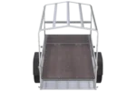Remorque 1 essieu 150×106 bâche + arceau, PTAC 500 kg Garden Trailer 150 KIPP [avec roue jockey] – vue 6