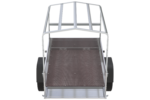 Remorque 1 essieu 150×106 150 KIPP – Bâche, arceau et roue jockey, PTAC 500 kg – vue 6