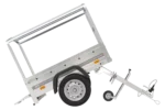 Remorque 1 essieu 150×106 bâche + arceau, PTAC 500 kg Garden Trailer 150 KIPP [avec roue jockey] – vue 7