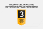 Remorque un essieu 265 KIPP – Arceau H-800 et bâche grise – vue 5
