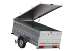 Remorque légère avec bâche Garden Trailer 264 KIPP, bis côtés et roue jockey – vue 7