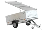 Remorque légère avec bâche Garden Trailer 264 KIPP, bis côtés et roue jockey – vue 2
