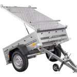 Remorque simple essieu 750 kg PTAC 150×106 Garden Trailer 150 KIPP avec capot aluminium