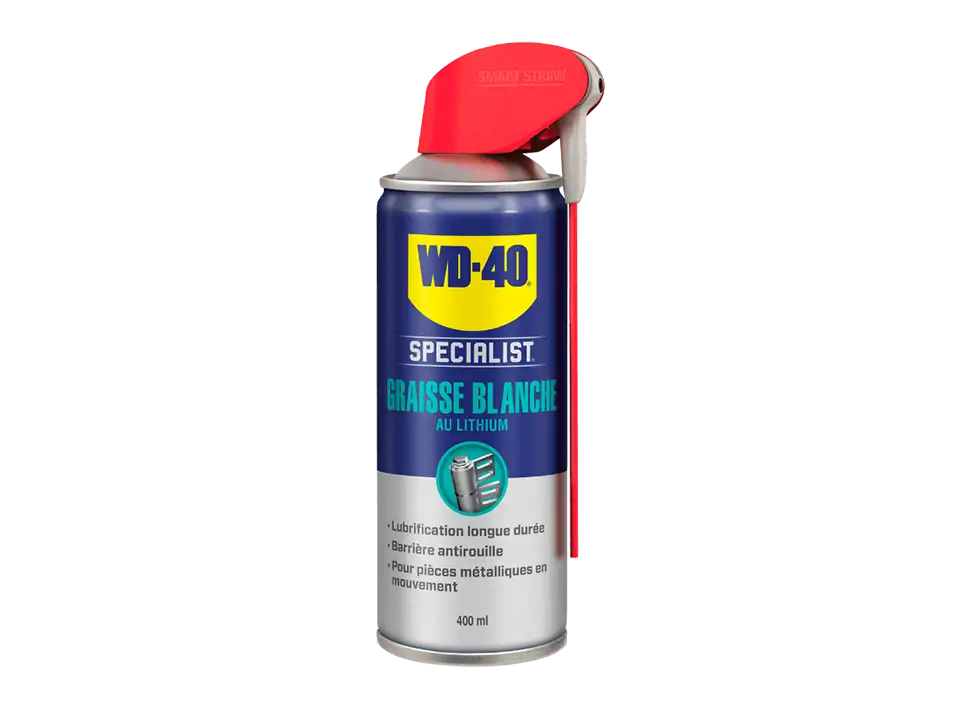 Graisse Blanche au Lithium WD-40 Spray 400 ml – WD40 – Specialist | Idéal sécateur