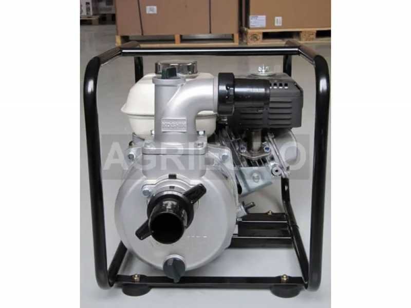 Motopompe d’arrosage thermique moteur Honda GX 120 essence, pompe auto-amorçante