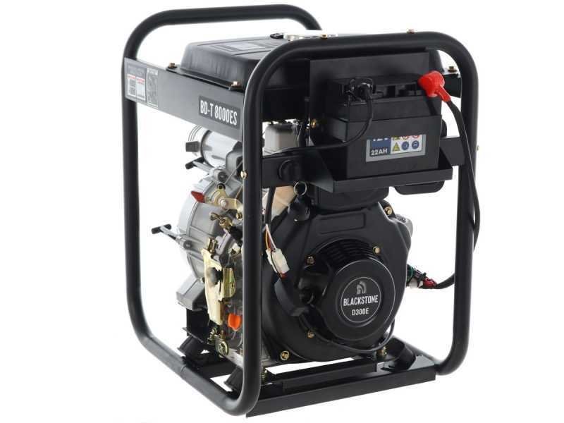 Motopompe diesel Blackstone BD-T 8000ES pour eaux sales avec raccords 80 mm – Euro 5 – vue 2