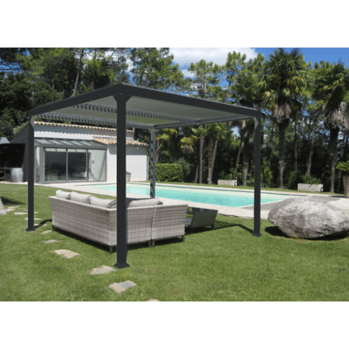 COULEURS DU MONDE – Pergola MAÏA 3×3 m – Autoportante bioclimatique