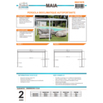 COULEURS DU MONDE – Pergola MAÏA 3×3 m – Autoportante bioclimatique – vue 4
