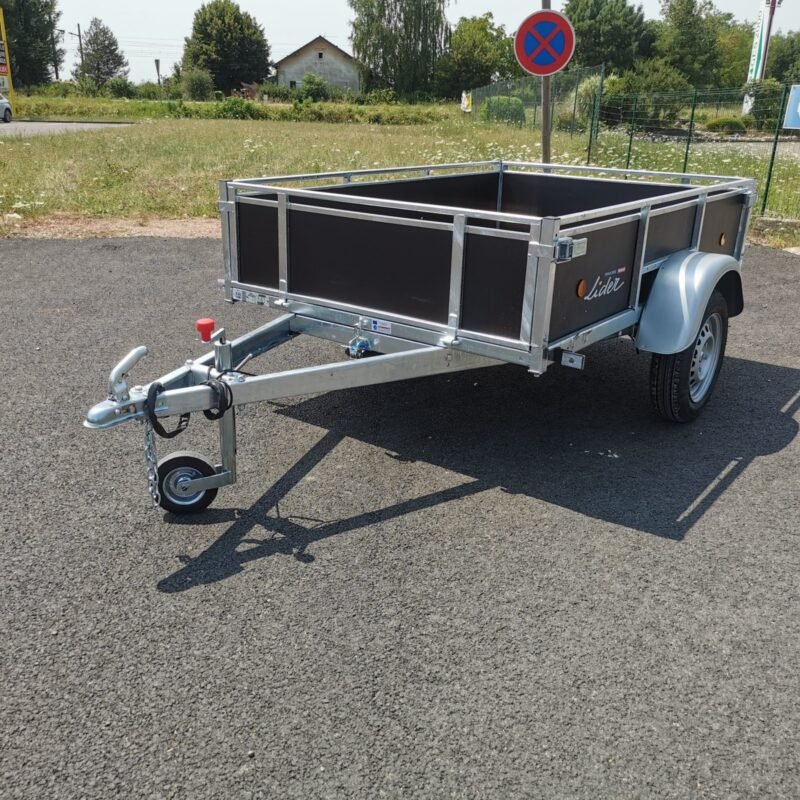 Remorque Lider Bois 39440 750 kg PTAC – Plateau 1 Essieu 2,01 x 1,33 m – vue 2