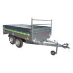 Remorque Plateau N262 263X145X40 PTC 750Kg Double Essieux